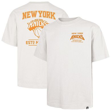Men's '47 Cream New York Knicks Foundation T-Shirt