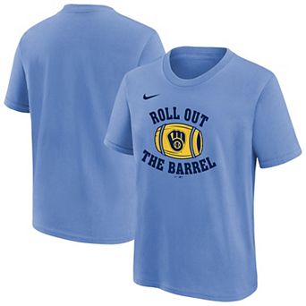 Youth Nike Light Blue Milwaukee Brewers Hometown Collection T-Shirt