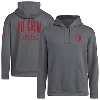 Men's adidas Charcoal Indiana Hoosiers IU x Indy 500 Hoodie