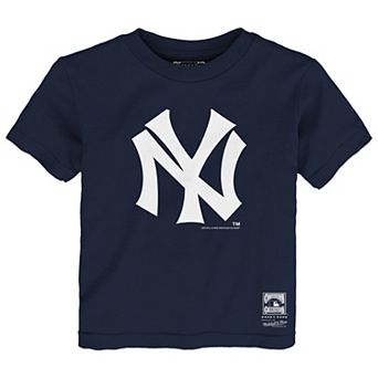 Toddler Mitchell & Ness Navy New York Yankees Retro Logo T-Shirt