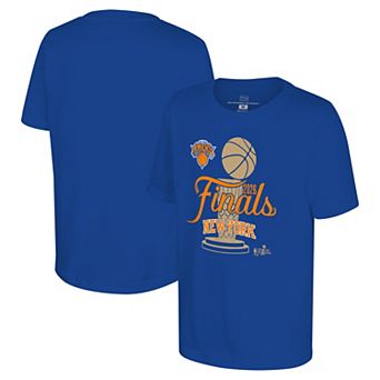 Youth Stadium Essentials Blue New York Knicks 2026 NBA Finals Cruise T-Shirt