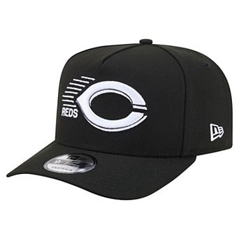 Men's New Era Black Cincinnati Reds Motion A-Frame 9FIFTY Snapback Hat
