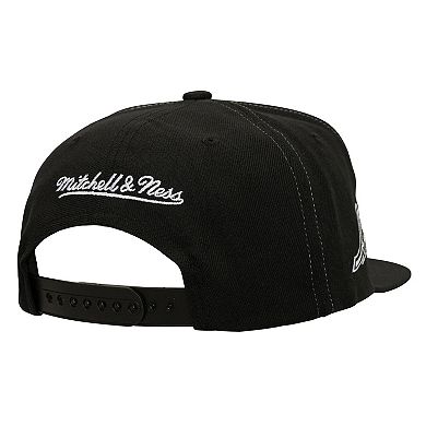 Men's Mitchell & Ness Black Anaheim Ducks Trifecta Snapback Hat