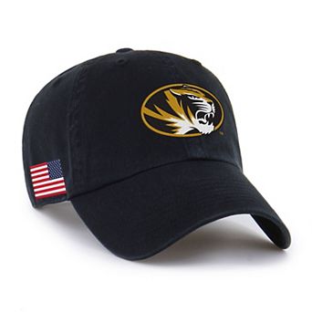 Men's '47 Black Missouri Tigers Americana Heritage Clean Up Adjustable Hat