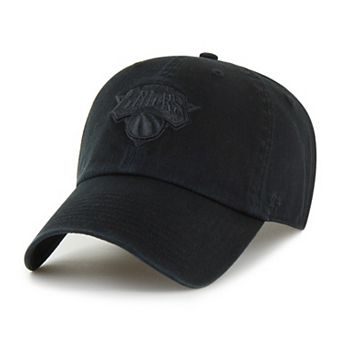 Men's '47 Black New York Knicks Clean Up Adjustable Hat