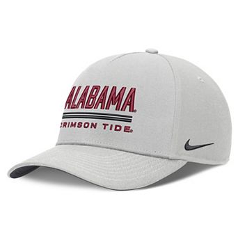 Men's Nike Gray Alabama Crimson Tide 2026 Sideline Dri-FIT Rise Adjustable Hat