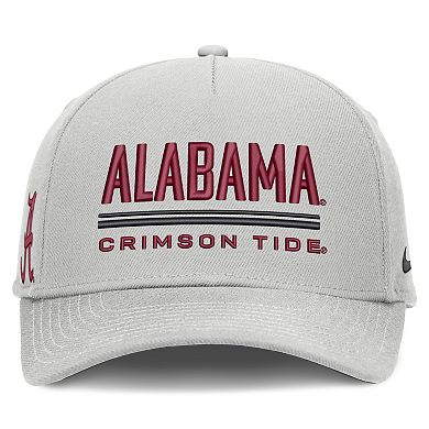 Men's Nike Gray Alabama Crimson Tide 2026 Sideline Dri-FIT Rise Adjustable Hat