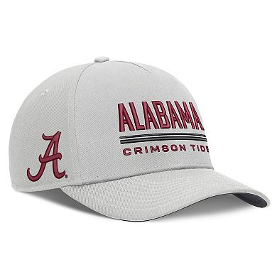 Men's Nike Gray Alabama Crimson Tide 2026 Sideline Dri-FIT Rise Adjustable Hat