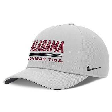 Men's Nike Gray Alabama Crimson Tide 2026 Sideline Dri-FIT Rise Adjustable Hat