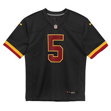Preschool Nike Jayden Daniels Black Washington Commanders Alternate Game Jersey