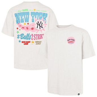 Unisex '47 Cream New York Yankees Turnpike Chuck Foundation T-Shirt