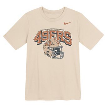 Preschool Nike Natural San Francisco 49ers Vintage Easy Lane T-Shirt