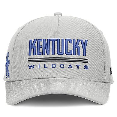 Men's Nike Gray Kentucky Wildcats 2026 Sideline Dri-FIT Rise Adjustable Hat