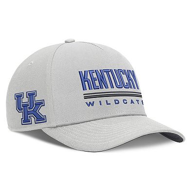 Men's Nike Gray Kentucky Wildcats 2026 Sideline Dri-FIT Rise Adjustable Hat