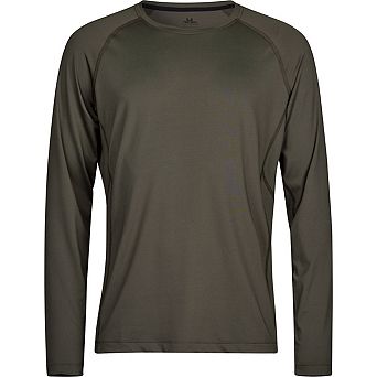 Tee Jays Mens CoolDry Long-Sleeved Crop T-Shirt