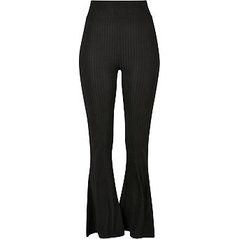 Urban Classics Womens/Ladies Ribbed Flared High Waist Leggings