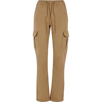 Urban Classics Womens/Ladies Twill High Waist Cargo Trousers
