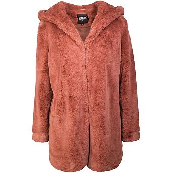 Urban Classics Womens/Ladies Teddy Fleece Hooded Coat
