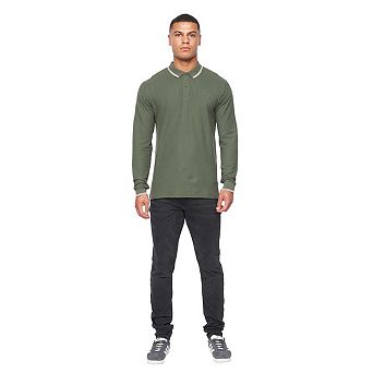 Duck and Cover Mens Roxberry Long-Sleeved Polo Shirt