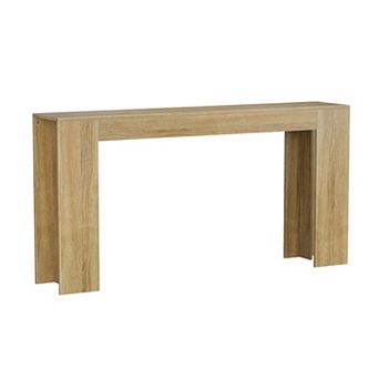 Pnronnc 62.99 Inch Wood Console Table Extra Long Entryway Table