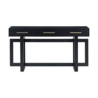 Pnronnc Wooden Console Table with 3 Drawers Extra Long Entryway Table
