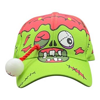 Zombie Eye Hat Funny Sarcastic Special Effect Graphic Novelty 3D Prop Cap