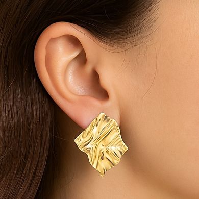 Rivka Friedman 18K Gold Plated Wavy Statement Earring