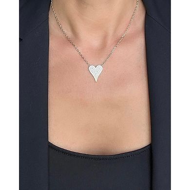 Rivka Friedman 18K Gold Plated Elongated Heart Necklace