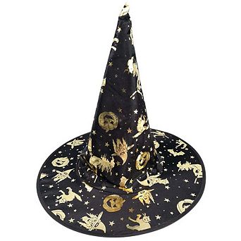 MyKids-USA Halloween Bronzed Witch Hats