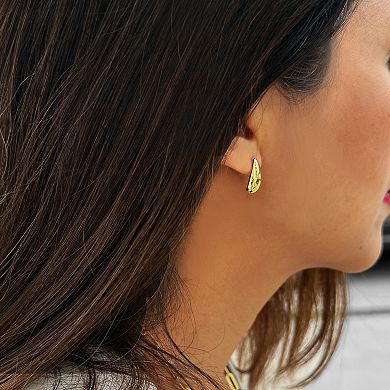 Teardrop Dome Drop Earrings