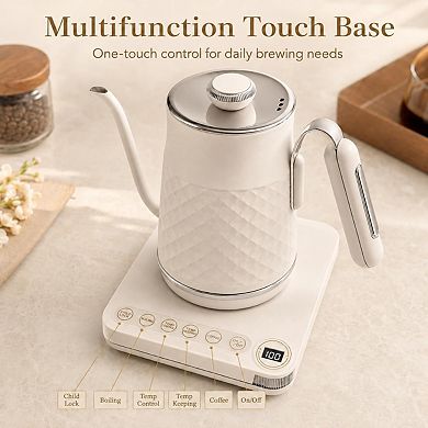 Multi functional coffee and tea pouring pot with temperature control and insulation