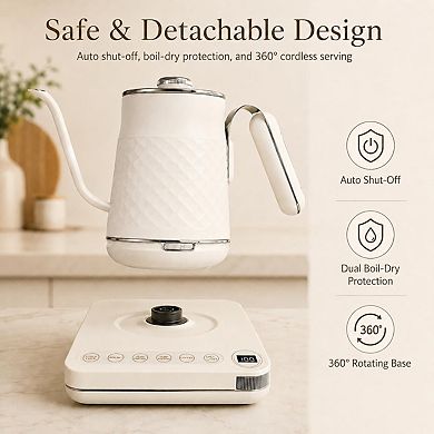 Multi functional coffee and tea pouring pot with temperature control and insulation