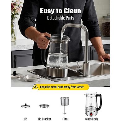 Follicular coffee pot, electric coffee pot, automatic insulation, anti drip nozzle