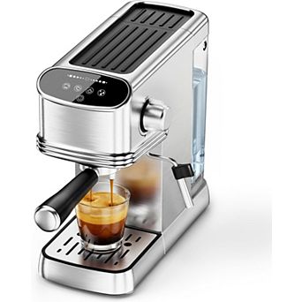 Espresso machine, compact espresso machine with steam milk cream