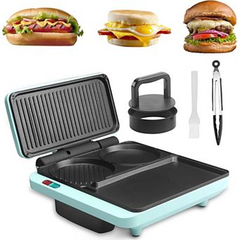 Breakfast Sandwich Maker, Nonstick Electric Griddle & Grill Combo
