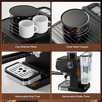 Home and office latte coffee machines