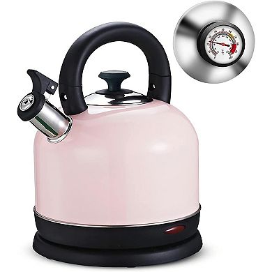 Electric Water Kettle with Temperature Recorder, Safety Protection for Tea & Coffee