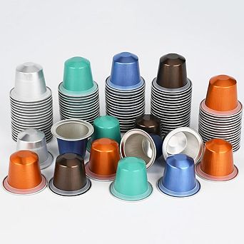 Disposable refillable empty capsule coffee box set