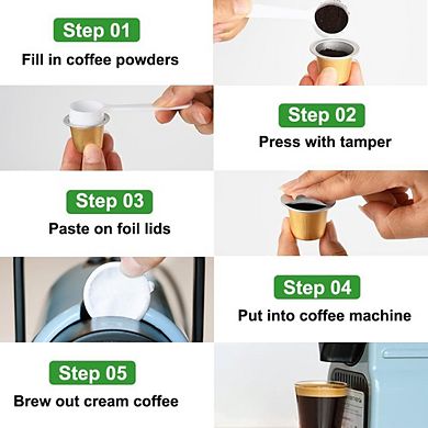 Disposable refillable empty capsule coffee box set