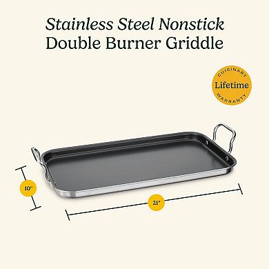 Griddle Skillet, Nonstick Double Burner