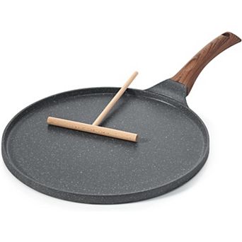 Nonstick Crepe Pan, Granite Coating Dosa Pan Pancake Flat Skillet