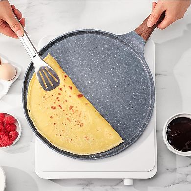 Nonstick Crepe Pan, Granite Coating Dosa Pan Pancake Flat Skillet