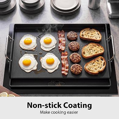 Nano-Ceramic Nonstick Griddle Plate for Gas and Charcoal Grills