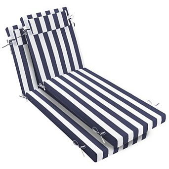Chaise Lounge Cushions Set of 2, 80"x26"x3" Waterproof Outdoor Replacement for Lawn & Pool