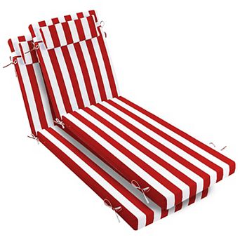 Chaise Lounge Cushions Set of 2, 80"x26"x3" Waterproof Outdoor Replacement for Lawn & Pool