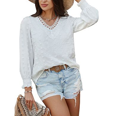 Women Long Sleeve Top Lightweight Casual Shirt Tops