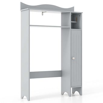 Costway Over the Toilet Storage Cabinet with Toilet Paper Holder Adjustable Shelves