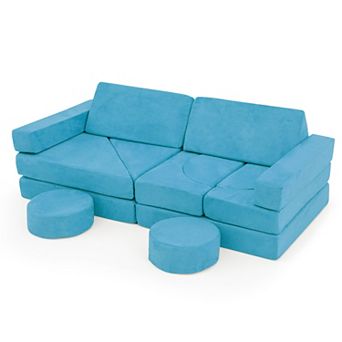 Costway 14 pc Modular Kids Play Couch Child Sectional Sofa Toddler Soft Playset