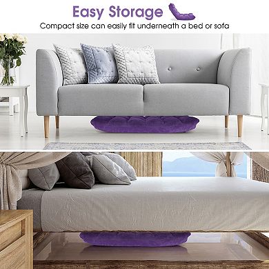 Costway Adjustable 14-Position Floor Chair Folding Lazy Sofas & Couches Cushioned