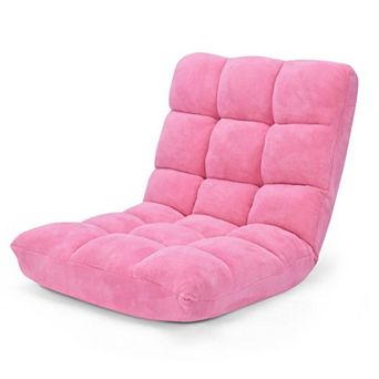 Costway Adjustable 14-Position Floor Chair Folding Lazy Sofas & Couches Cushioned